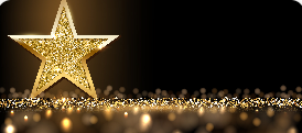 golden star, dark background